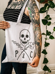P&C White Cotton Tote Bag